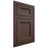 Shiloh Cabinetry Flush Inset Greensboro White Oak Plain Cut Dusk Door