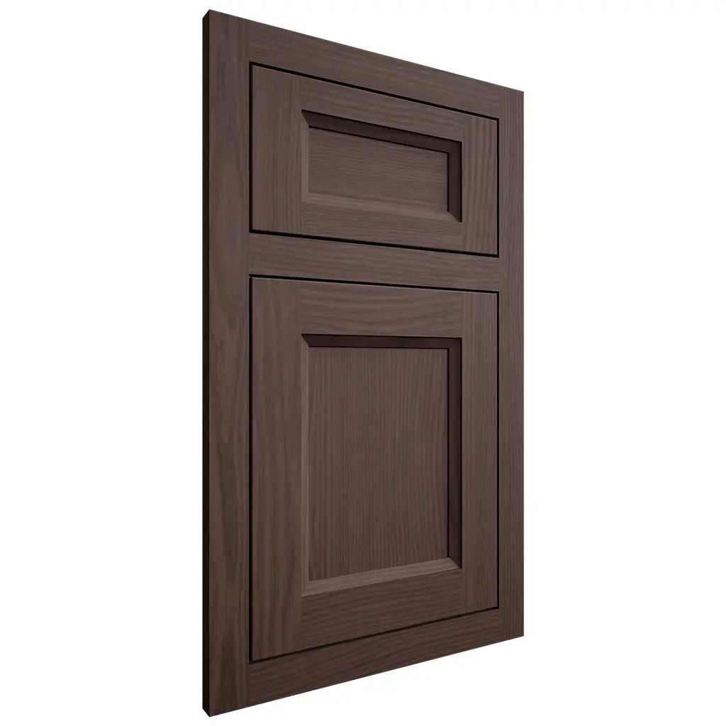 Shiloh Cabinetry Flush Inset Greensboro White Oak Plain Cut Dusk Door