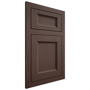 Shiloh Cabinetry Flush Inset Greensboro White Oak Plain Cut Dusk Door