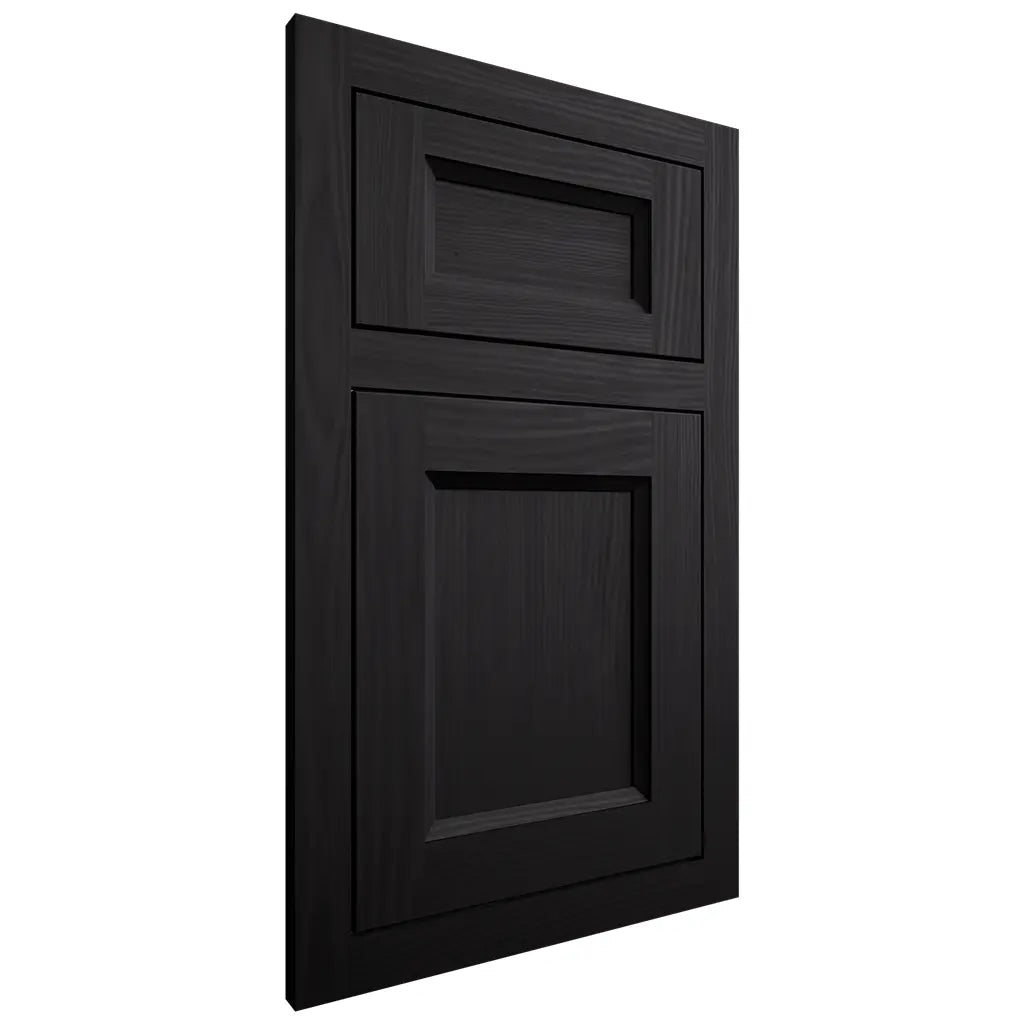 Shiloh Cabinetry Flush Inset Greensboro White Oak Plain Cut Ink Door