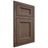 Shiloh Cabinetry Flush Inset Greensboro White Oak Plain Cut Mineral Door