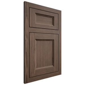 Shiloh Cabinetry Flush Inset Greensboro White Oak Plain Cut Mineral Door