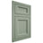 Shiloh Cabinetry Flush Inset Greensboro White Oak Plain Cut Moss Door