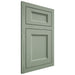 Shiloh Cabinetry Flush Inset Greensboro White Oak Plain Cut Moss Door
