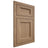 Shiloh Cabinetry Flush Inset Greensboro White Oak Plain Cut Natural Door