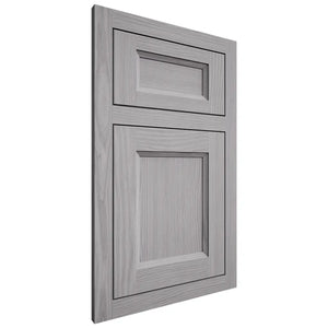 Shiloh Cabinetry Flush Inset Greensboro White Oak Plain Cut Stratus Door