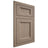 Shiloh Cabinetry Flush Inset Greensboro White Oak Quarter Sawn Almond Door