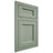 Shiloh Cabinetry Flush Inset Greensboro White Oak Quarter Sawn Moss Door