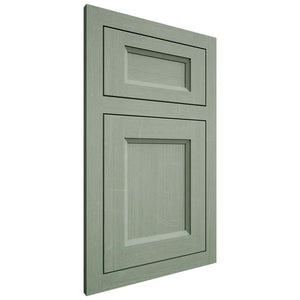 Shiloh Cabinetry Flush Inset Greensboro White Oak Quarter Sawn Moss Door
