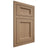 Shiloh Cabinetry Flush Inset Greensboro White Oak Quarter Sawn Natural Door