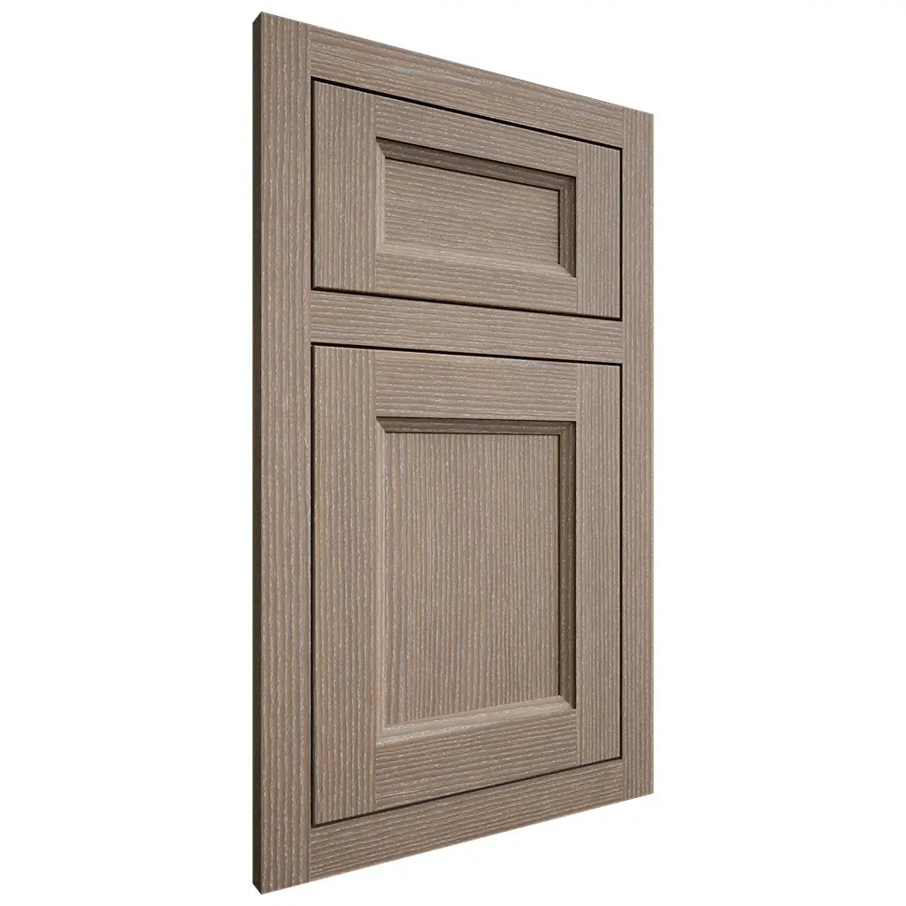 Shiloh Cabinetry Flush Inset Greensboro White Oak Rift Cut Almond Door