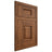 Shiloh Cabinetry Flush Inset Hamlin Hickory Plain Cut Burnt Sugar Door