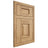 Shiloh Cabinetry Flush Inset Hamlin Hickory Plain Cut Natural Door
