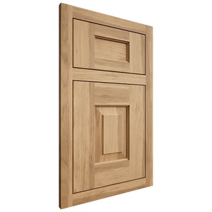 Shiloh Cabinetry Flush Inset Hamlin Hickory Plain Cut Natural Door