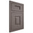 Shiloh Cabinetry Flush Inset Hamlin Poplar Plain Cut Heatherstone Door