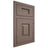 Shiloh Cabinetry Flush Inset Hamlin Poplar Plain Cut River Rock Door