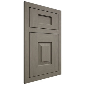 Shiloh Cabinetry Flush Inset Hamlin Poplar Plain Cut Thyme Door