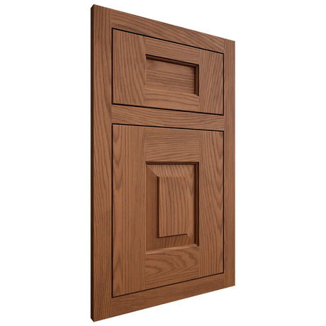 Shiloh Cabinetry Flush Inset Hamlin Red Oak Plain Cut Braun Door