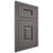 Shiloh Cabinetry Flush Inset Hamlin Walnut Plain Cut Cadet Door
