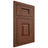 Shiloh Cabinetry Flush Inset Hamlin Walnut Plain Cut Rye Door
