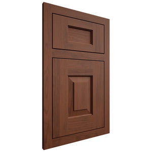 Shiloh Cabinetry Flush Inset Hamlin Walnut Plain Cut Rye Door