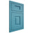 Shiloh Cabinetry Flush Inset Hamlin White Oak Plain Cut Aqua Door