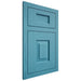 Shiloh Cabinetry Flush Inset Hamlin White Oak Plain Cut Aqua Door