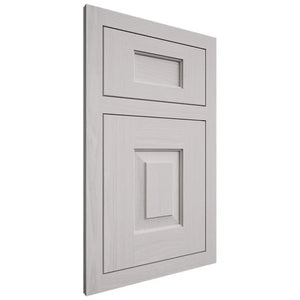 Shiloh Cabinetry Flush Inset Hamlin White Oak Plain Cut Cotton Door