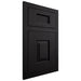 Shiloh Cabinetry Flush Inset Hamlin White Oak Plain Cut Ink Door