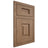 Shiloh Cabinetry Flush Inset Hamlin White Oak Plain Cut Medium Door