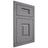 Shiloh Cabinetry Flush Inset Hamlin White Oak Plain Cut Sterling Door