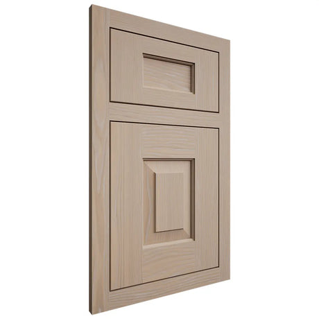 Shiloh Cabinetry Flush Inset Hamlin White Oak Plain Cut Straw Door