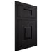 Shiloh Cabinetry Flush Inset Hamlin White Oak Quarter Sawn Ink Door