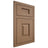 Shiloh Cabinetry Flush Inset Hamlin White Oak Quarter Sawn Medium Door