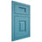 Shiloh Cabinetry Flush Inset Hamlin White Oak Rift Cut Aqua Door