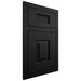 Shiloh Cabinetry Flush Inset Hamlin White Oak Rift Cut Ink Door