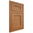 Shiloh Cabinetry Flush Inset Hanover Alder Plain Cut Caramel Door