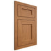 Shiloh Cabinetry Flush Inset Hanover Alder Plain Cut Caramel Door
