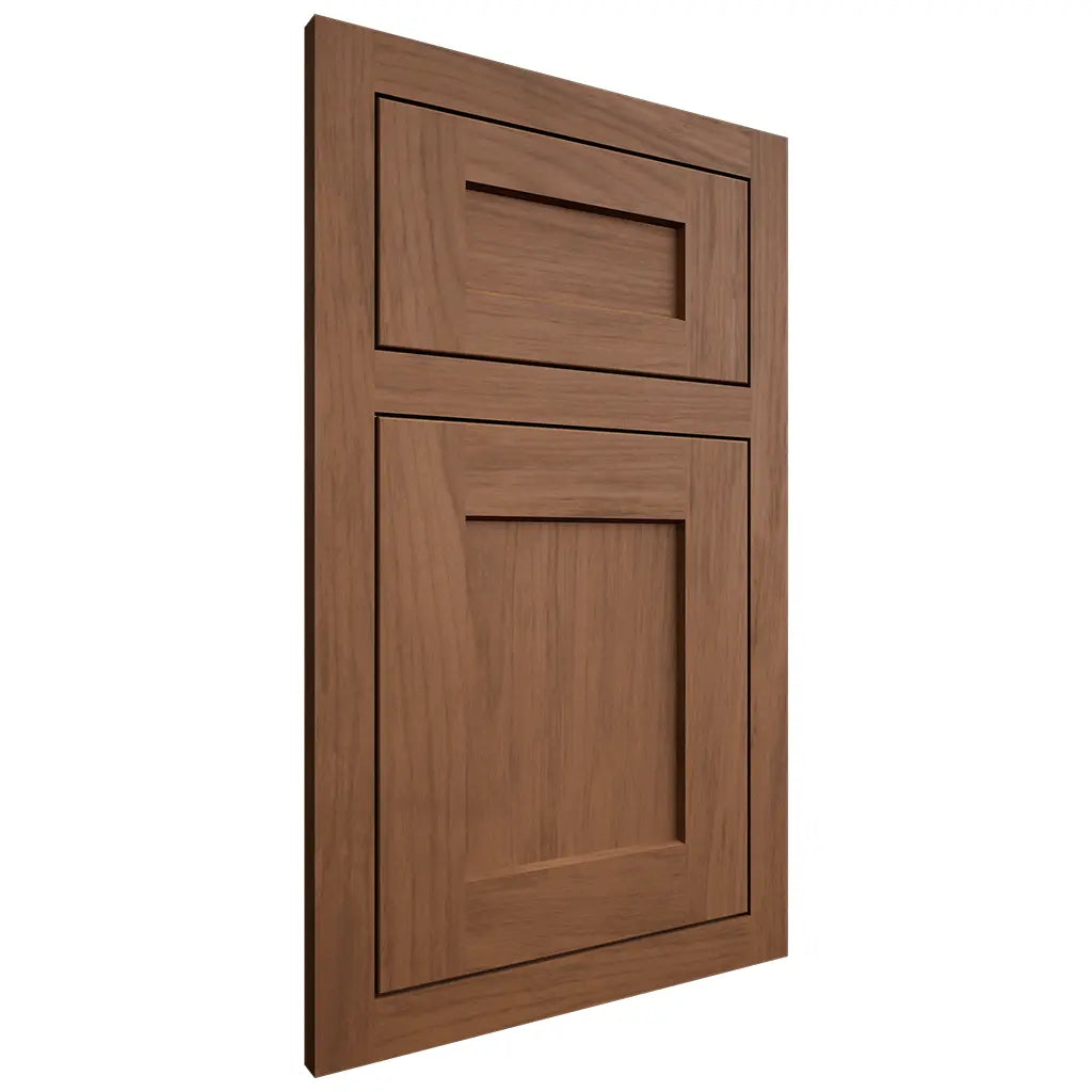 Shiloh Cabinetry Flush Inset Hanover Alder Plain Cut Cola Door