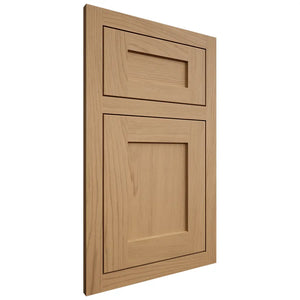 Shiloh Cabinetry Flush Inset Hanover Alder Plain Cut Natural Door