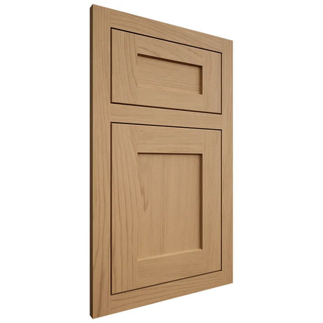 Shiloh Cabinetry Flush Inset Hanover Alder Plain Cut Natural Door