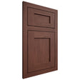 Shiloh Cabinetry Flush Inset Hanover Cherry Plain Cut Bourbon Door