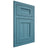 Shiloh Cabinetry Flush Inset Hanover Hickory Plain Cut Aqua Door