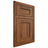 Shiloh Cabinetry Flush Inset Hanover Hickory Plain Cut Burnt Sugar Door