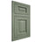 Shiloh Cabinetry Flush Inset Hanover Hickory Plain Cut Moss Door
