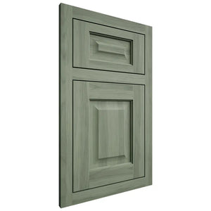 Shiloh Cabinetry Flush Inset Hanover Hickory Plain Cut Moss Door
