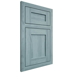 Shiloh Cabinetry Flush Inset Hanover Hickory Plain Cut Sky Door