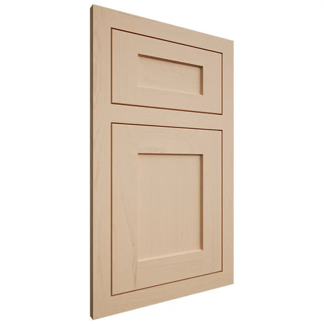Shiloh Cabinetry Flush Inset Hanover Maple Plain Cut Natural Door