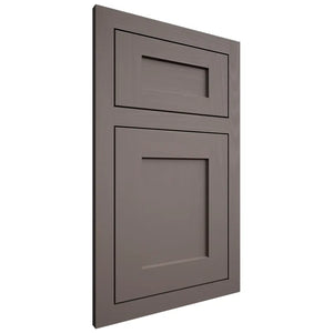 Shiloh Cabinetry Flush Inset Hanover Poplar Plain Cut Heatherstone Door