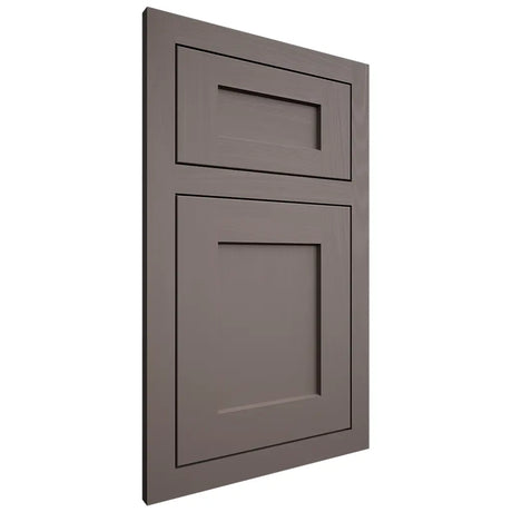 Shiloh Cabinetry Flush Inset Hanover Poplar Plain Cut Heatherstone Door